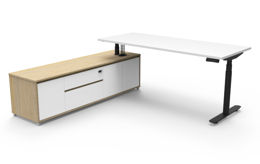 Halo+ Executive Desk 217 - Left Hand Side Configuration  